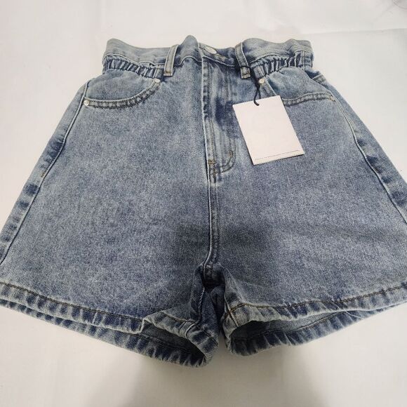 Insane Gene Lily Super High Rise Paper Bag Shorts Size Small NWT Paperbag Waist - Picture 4 of 8